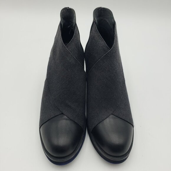 Patrizia Bonfanti Heeled Ankle Booties Boots 7 Womens Leather  Black - Picture 2 of 11